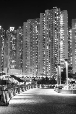 Hong Kong 'da yüksek binalar.