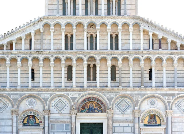 Detalles Baptisterio San Juan Piazza Dei Miracoli Pisa Toscana Italia —  Fotos de Stock