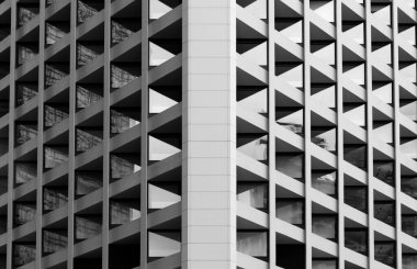 Modern binanın dış cephesi. Mimari soyut arkaplan