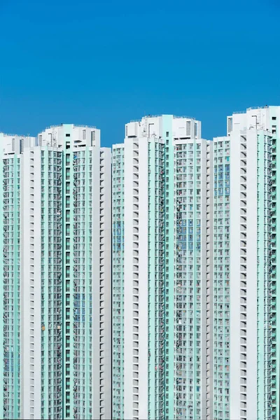 Esterno Grattacielo Edificio Residenziale Proprietà Pubblica Nella Città Hong Kong — Foto Stock