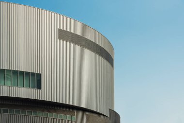 Modern mimarinin dış cephesi. soyut arkaplan oluşturuluyor 