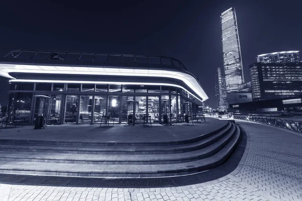 Arranha Céu Restaurante West Kowloon Cultural District Cidade Hong Kong — Fotografia de Stock