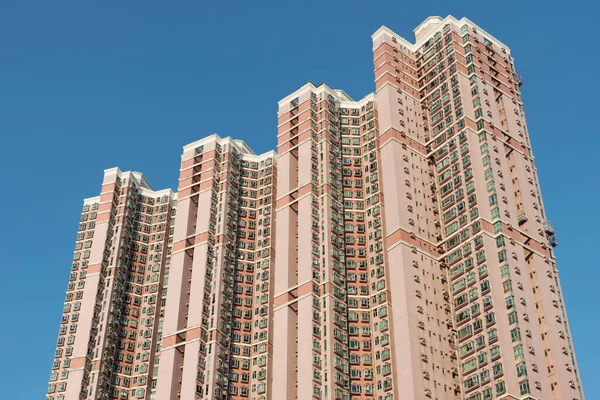 Edifício Residencial High Rise Cidade Hong Kong — Fotografia de Stock