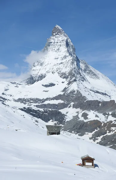 Dağ Matterhorn Zermatt Sviçre Nin Idyllic Manzarası — Stok fotoğraf