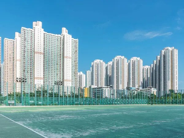 Edificios Residenciales Gran Altura Hong Kong —  Fotos de Stock