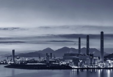 Hong Kong 'da elektrik santrali.