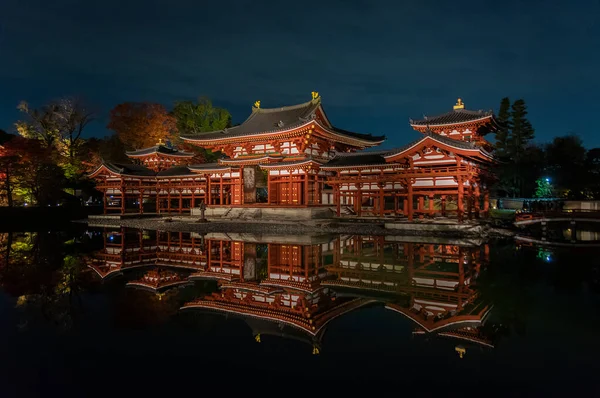 Ιστορικό Ορόσημο Byodo Βουδιστικός Ναός Στο Uji Κιότο Ιαπωνία Μνημείο — Φωτογραφία Αρχείου