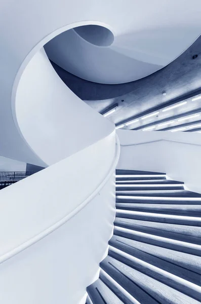 Interieur Uitzicht Moderne Wenteltrap Hedendaagse Architectuur Abstracte Achtergrond — Stockfoto