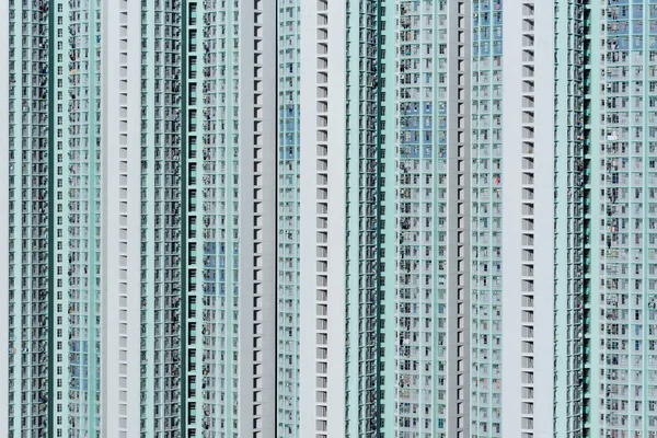 Exterior Edifício Residencial Arranha Céus Propriedade Pública Cidade Hong Kong — Fotografia de Stock