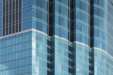 Modern mimarinin dış cephesi. soyut arkaplan oluşturuluyor