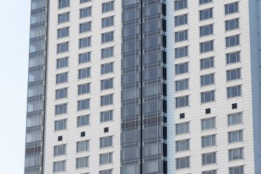 Modern mimarinin dış cephesi. soyut arkaplan oluşturuluyor