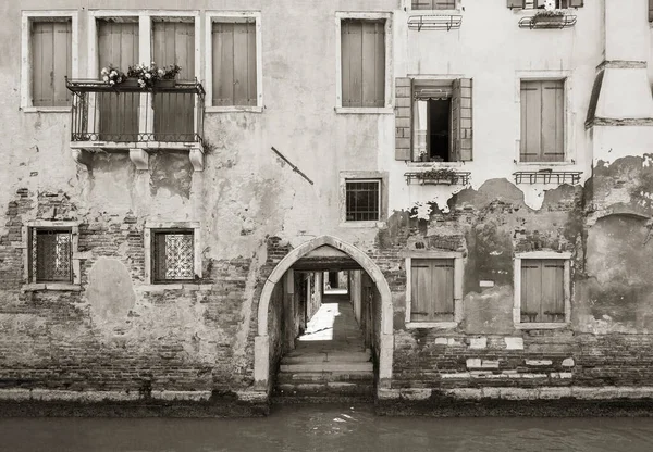 Ancien Immeuble Résidentiel Venise Italie — Photo