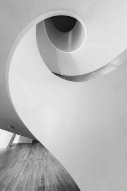 Modern mimarinin iç mimarisi. Soyut arkaplan oluşturuluyor