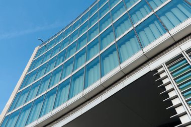 Modern mimarinin dış cephesi. soyut arkaplan oluşturuluyor