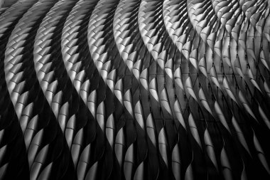 Modern mimarinin dış cephesi. soyut arkaplan oluşturuluyor