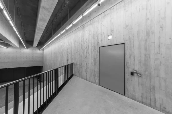 Vista Interior Arquitectura Moderna Futurista Interior Fondo —  Fotos de Stock