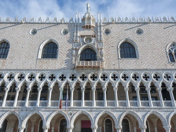 Architektonisches Detail Dogenpalast Markusplatz Venedig Palazzo Ducale — Stockfoto