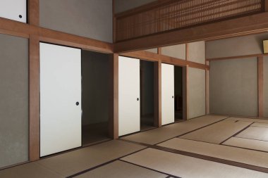 Kyoto, Japonya'nın geleneksel Japon evin iç görünüm