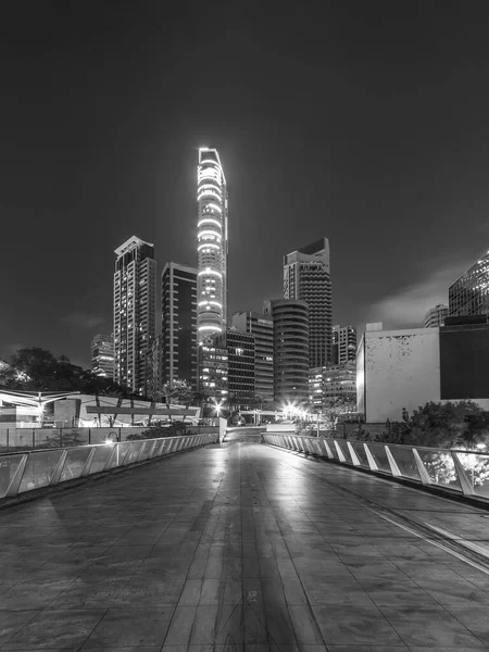 Skyline Der Innenstadt Von Hongkong Bei Nacht — Stockfoto