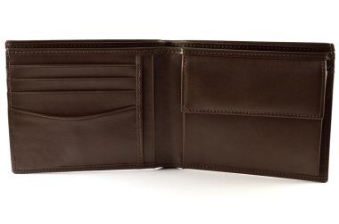 kahverengi deri cüzdan