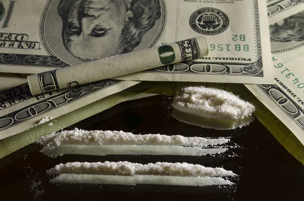 Наркотики і гроші Ліцензійні Стокові Зображення