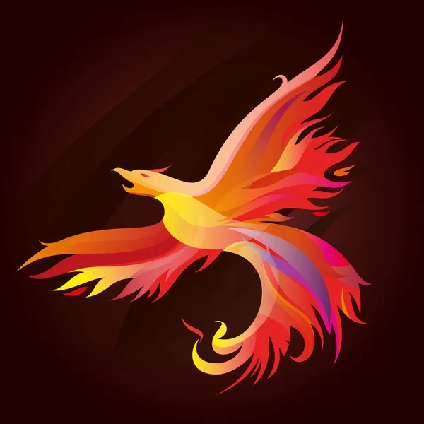 Fiery Phoenix — Stockvector