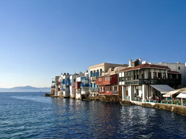 Klein Venedig, Mikonos, Griechenland — Stockfoto