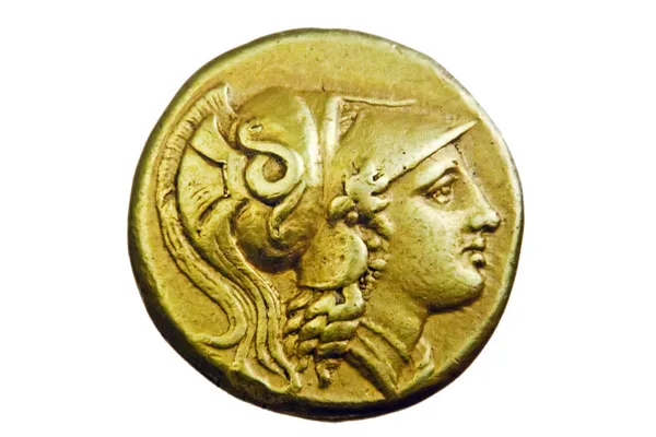 古希腊金币 图库图片