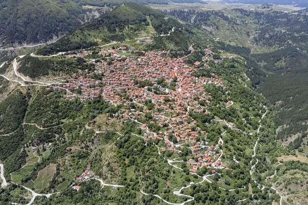 Aerial view of town of Metsovo, Greece — Stock Photo, Image