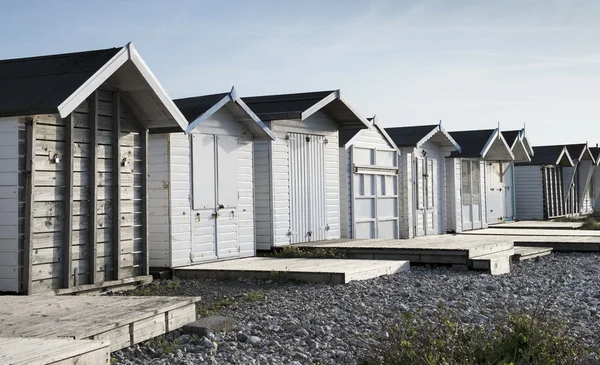 Beach Huts at Lyme Regis, Devon, UK. — Stock Photo, Image