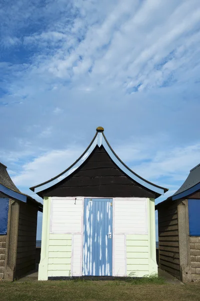 mablethorpe, renkli plaj kulübe