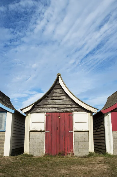 mablethorpe, renkli plaj kulübe