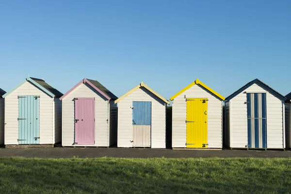 Colorful Beach Huts at Broadsands — Stock Photo, Image