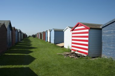 dovercourt, renkli plaj kulübe