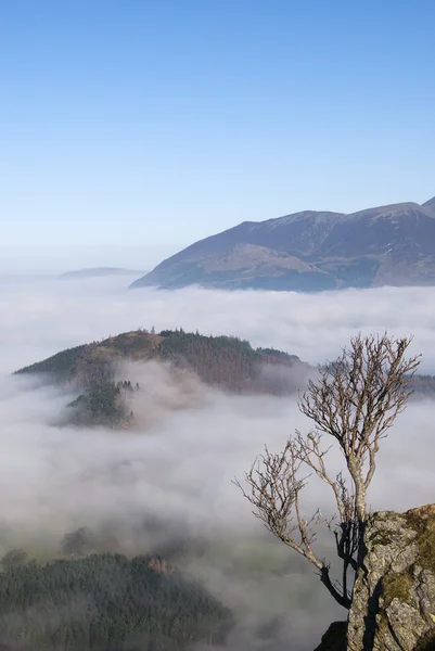 Weergave van mist wissen over newlands vallei — Stockfoto