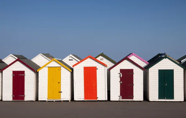 Capanne da spiaggia a Paignton — Foto Stock