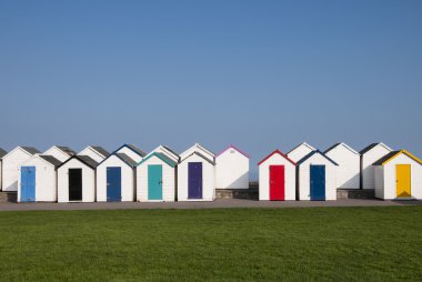 paignton, plaj kulübe.