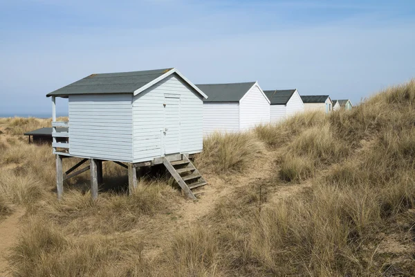 Colorful Beach Huts at Old Hunstanton — Stock Photo, Image