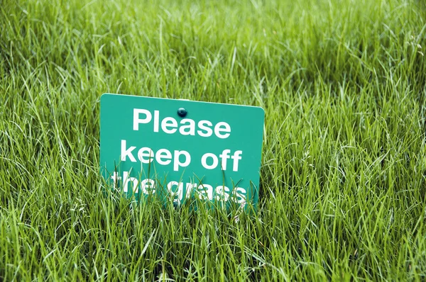 Stai lontano dall'erba. . Foto Stock Royalty Free