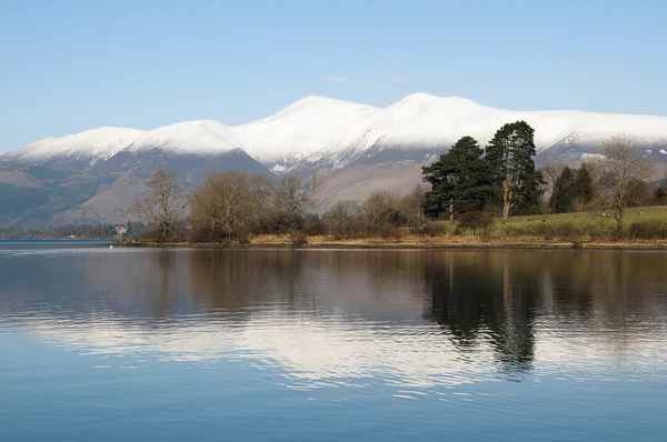 Derwent water in de winter. — Stockfoto