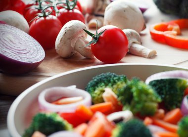 karışık sebze yemek