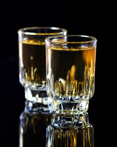 Whisky shots — Fotografia de Stock