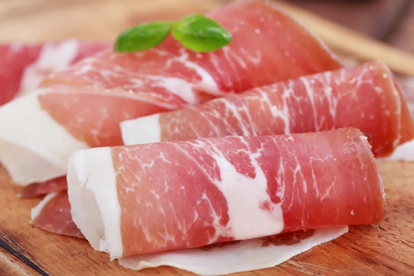 Sliced prosciutto — Stock Photo, Image