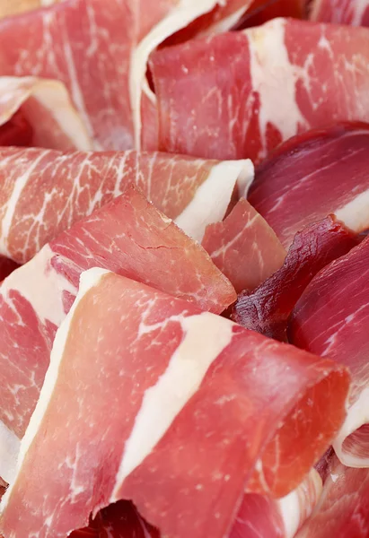 Prosciutto affettato — Foto Stock