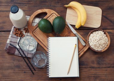Avokado smoothie hazırlık
