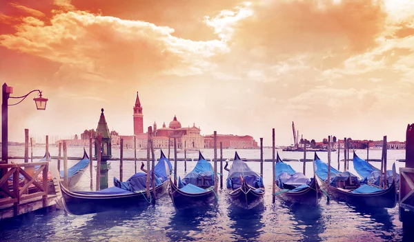 Solig morgon i Venedig Stockbild