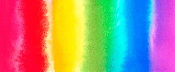 Aquarell Regenbogen Abstrakte Malerei Hintergrund Rot Orange Gelb Grün Blau — Stockvektor
