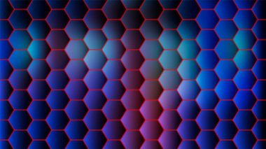 Soyut teknoloji altıgen arka plan. Vektör illüstrasyonu