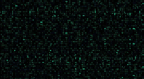 抽象技术二进制代码红色背景 — 图库矢量图片