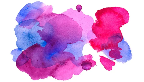 Abstraktes, farbenfrohes Aquarell. Vektor-Farbfleck — Stockvektor